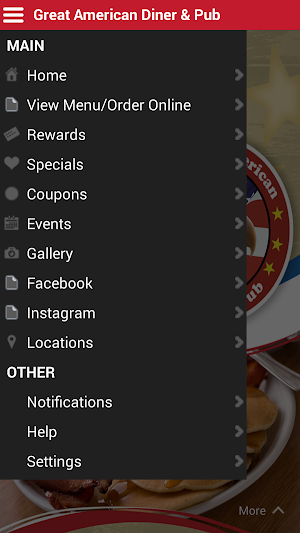 Great American Diner & Pub Screenshot 1
