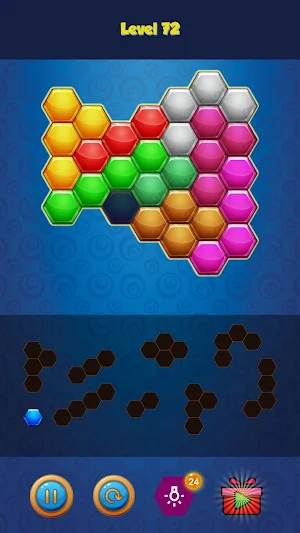 Hexagon puzzle Screenshot 1