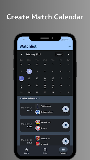 Matchday - Football Calendar Screenshot 2