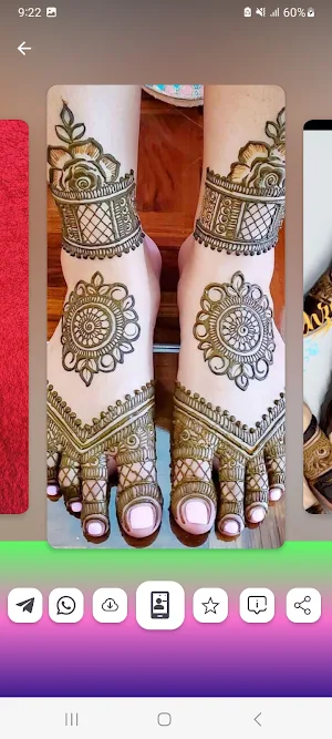 Mehndi Bridal Design Wallpaper Screenshot 1