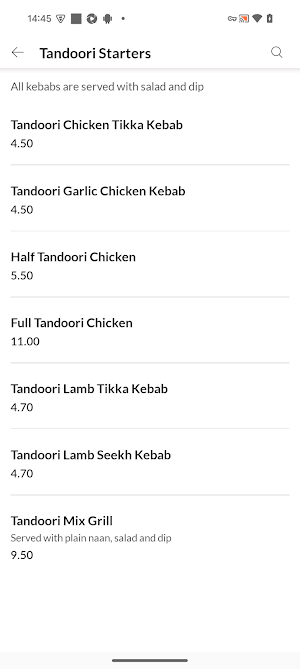Sharan Indian Curries Takeaway Screenshot 2