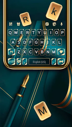 Luxury Business Keyboard Background Screenshot 1