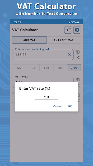 VAT Calculator Screenshot 2