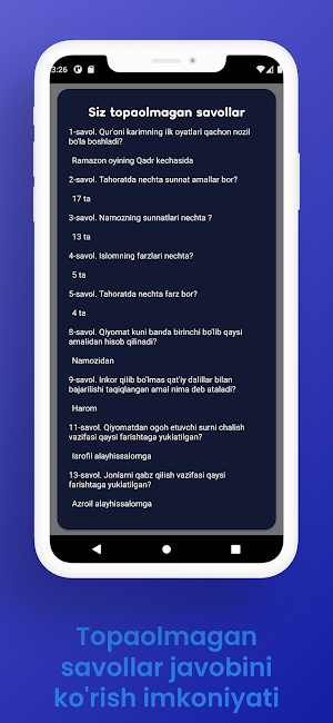 Diniy savol-javoblar Screenshot 3