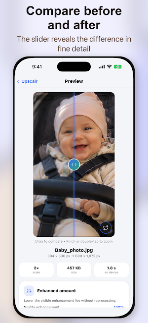 Upscalr: AI Photo Enhancer Screenshot 3