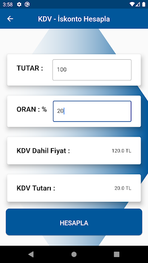 KDV+İSKONTO HESAPLAMA Screenshot 1