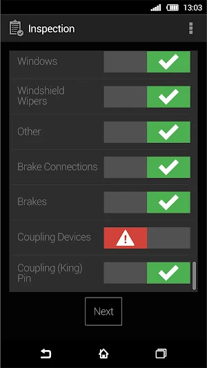 Vehicle Inspection Reports Screenshot 2