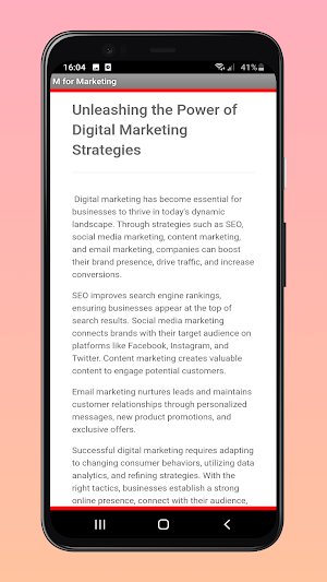 M for Marketing Screenshot 2