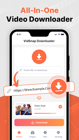VidSnap Saver & Player Screenshot 0