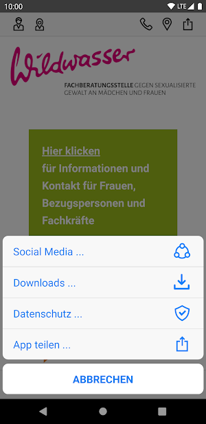 Wildwasser Oldenburg e.V. Screenshot 3