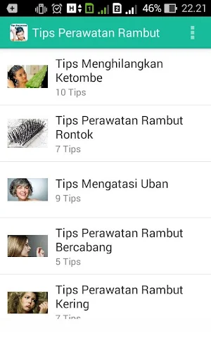 Tips Perawatan Rambut Screenshot 0