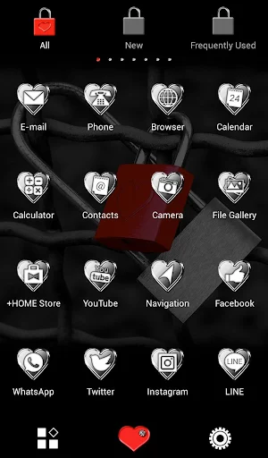 Heart Padlock Theme +HOME Screenshot 2