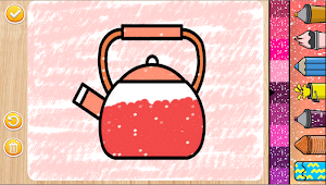 Kitchen Glitter Coloring Book - Drawing Pages Screenshot 1