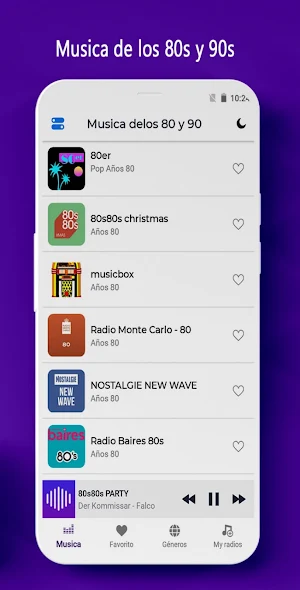 Musica de los 80 y 90 Screenshot 1