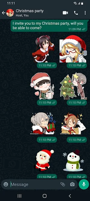 Christmas Sticker for WhatsApp Screenshot 0