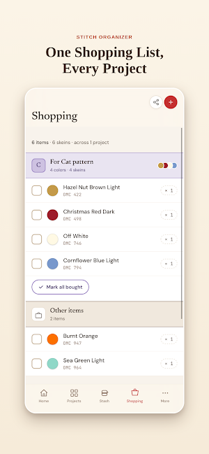 Stitch Organizer Screenshot 2