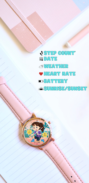 Summer watch face Screenshot 1