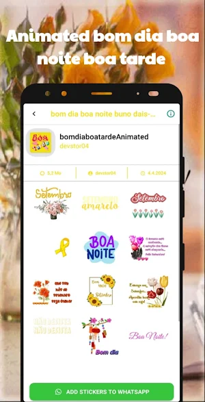 bom dia-Animated- figurinhas Screenshot 0