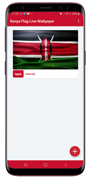 Kenya Flag Live Wallpaper Screenshot 0