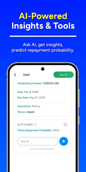 BizDebt - Track & Manage Debts Screenshot 2