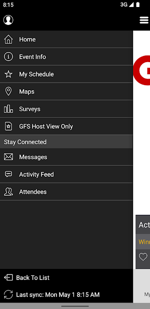 GFS Trips & Meetings Screenshot 2