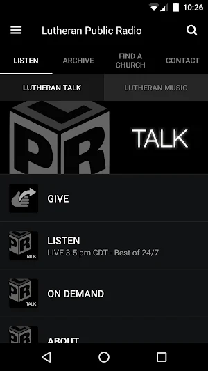 Lutheran Public Radio Screenshot 0