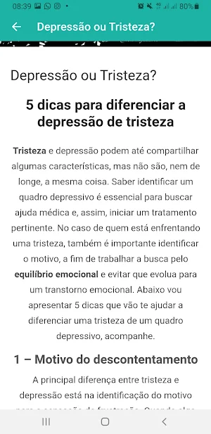 MINHA CURA - Depressão e Ansiedade Screenshot 3