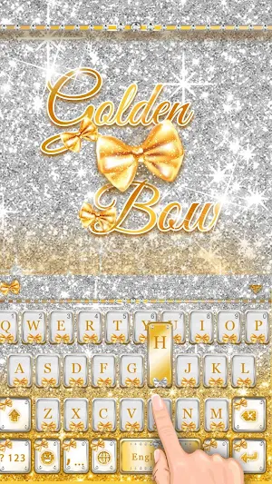 Golden Bow Keyboard Theme Screenshot 1