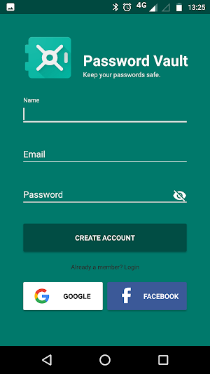 Password Vault Screenshot 0