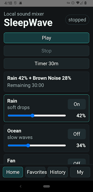 SleepWave Screenshot 0