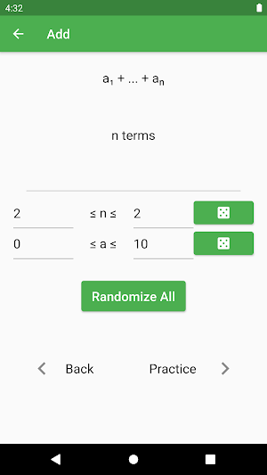 Calculation Practice Screenshot 1