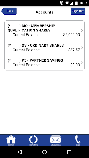 CWJ Cooperative Credit Union Screenshot 1