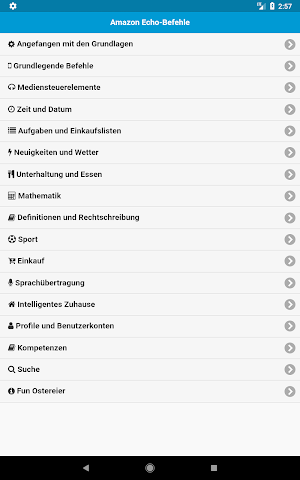 Befehle für Amazon Echo Screenshot 3