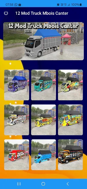 12 Mod Truck Mbois Canter Screenshot 1