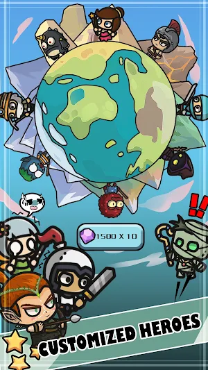 Mergewar: Heroes & Foods Screenshot 1