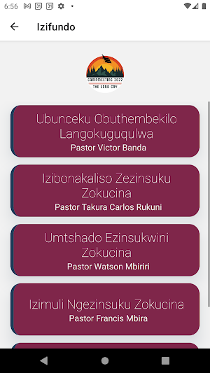 CZC Camp Meeting 2022 Screenshot 3