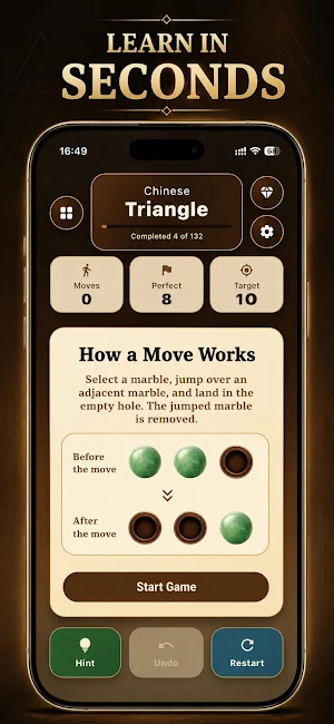 Triangle Peg Puzzle Screenshot 1