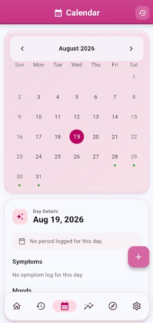 SafeCycle: Period Tracker Screenshot 3
