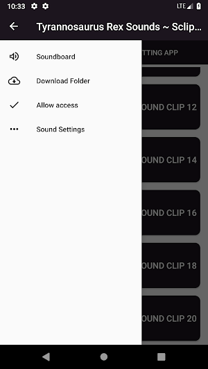 T-Rex Sounds ~ Sclip.app Screenshot 3