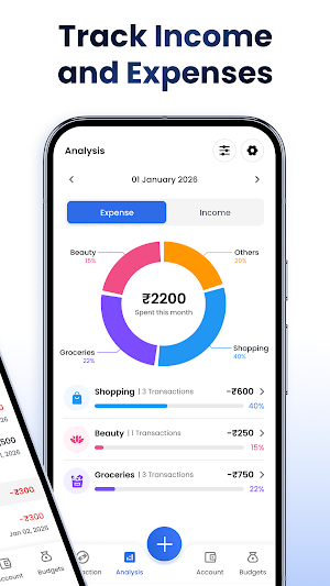 FinAI Budget & Expense Tracker Screenshot 1