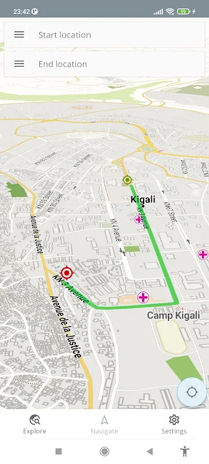 Kigali Rwanda Offline Map Screenshot 1