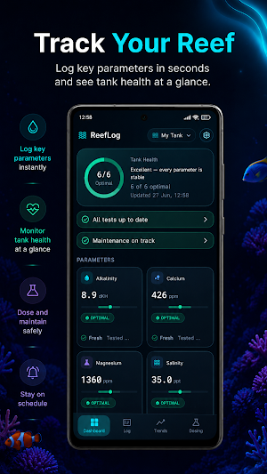 ReefLog: Reef Tank Tracker Screenshot 0