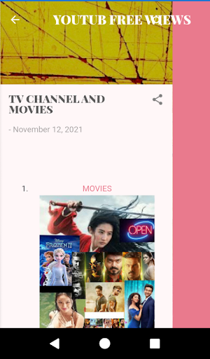 TV and movies Screenshot 0