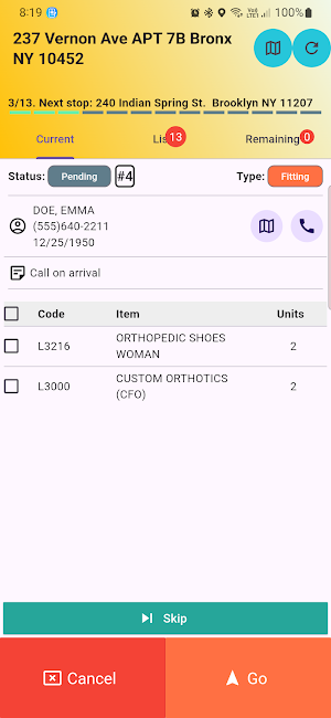 DME Clinic Screenshot 1