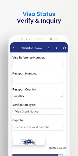 Pakistan Visa Check App Screenshot 2