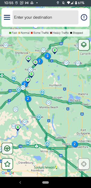 Saskatchewan Highway Hotline Screenshot 1