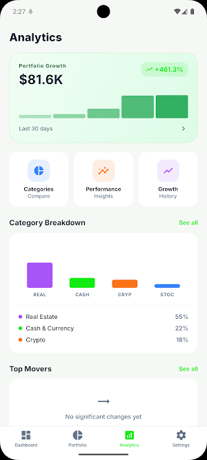Wealtha – Net Worth Tracker Screenshot 2