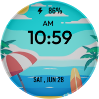Animated Beach WatchFace