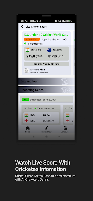 Cric Lion - Live Score App Screenshot 1