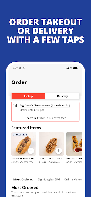 Big Dave's Cheesesteaks Screenshot 1